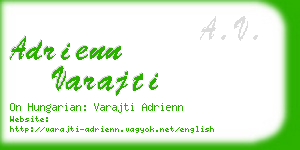 adrienn varajti business card